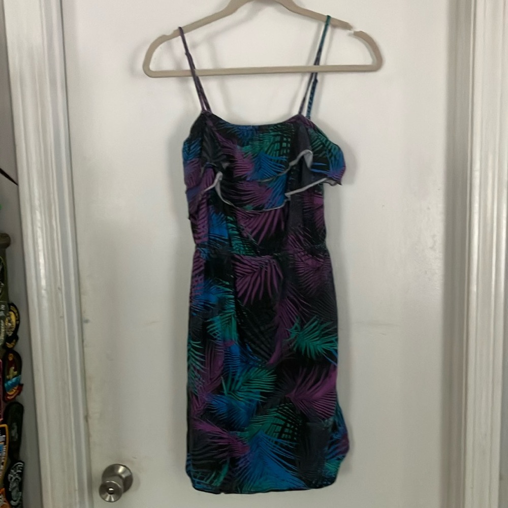 EUC Roxy Tropical Print Spaghetti Strap Dress Size XL